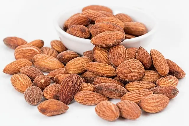 Almonds in a bowl