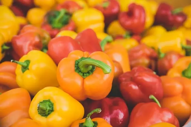 Different varieties of bell peppers